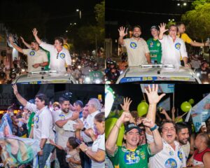 O candidato a prefeito de Gurupi-TO, Eduardo fortes celebrou seu aniversário em um grande comício, com milhares de pessoas na noite de sábado (28), na Rua 13 GridArt 20240929 120841577