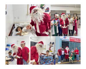 Os pacientes, acompanhantes e colaboradores do Hospital Regional de Gurupi receberam nesse dia 24 uma visita especial: o Papai Noel GridArt 20241224 163026516