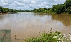barramento na bacia do corrego Pouso do Meio em Gurupi